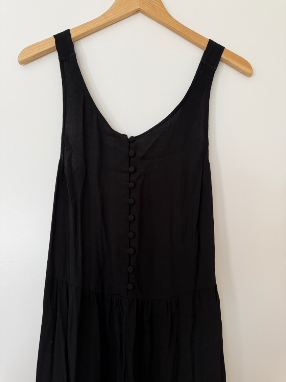 Madewell Black Sleeveless Button-Front Maxi Jumpsuit Size 4 Small Medium NWOT